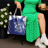 Bosnia and Herzegovina Football Tote Bag Go Zmajevi Mi smo uz vas Blue Version - Wonder Print Shop