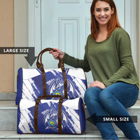 Bosnia and Herzegovina Football Travel Bag Go Zmajevi Mi smo uz vas Blue Version - Wonder Print Shop