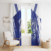 Bosnia and Herzegovina Football Window Curtain Go Zmajevi Mi smo uz vas Blue Version - Wonder Print Shop