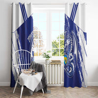 Bosnia and Herzegovina Football Window Curtain Go Zmajevi Mi smo uz vas Blue Version - Wonder Print Shop