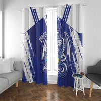 Bosnia and Herzegovina Football Window Curtain Go Zmajevi Mi smo uz vas Blue Version - Wonder Print Shop