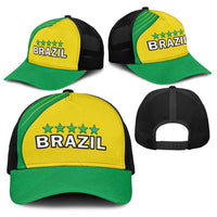 Brazil Football Baseball Net Cap Brasil Map Come On Canarinho Sporty Style