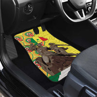 Senegal African Renaissance Monument Car Mats Ankara Pattern