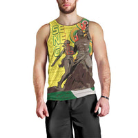 Senegal African Renaissance Monument Men Tank Top Ankara Pattern