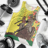 Senegal African Renaissance Monument Men Tank Top Ankara Pattern