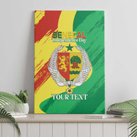 Senegal Independence Day Canvas Wall Art Coat Of Arms Grunge Style