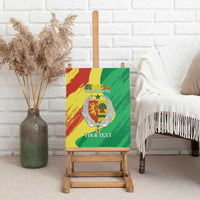 Senegal Independence Day Canvas Wall Art Coat Of Arms Grunge Style