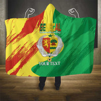 Senegal Independence Day Hooded Blanket Coat Of Arms Grunge Style