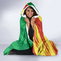 Senegal Independence Day Hooded Blanket Coat Of Arms Grunge Style