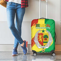 Senegal Independence Day Luggage Cover Coat Of Arms Grunge Style