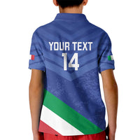 Custom Italy Volleyball Kid Polo Shirt 2025 Gli Azzurri