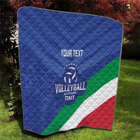 Custom Italy Volleyball Quilt 2025 Gli Azzurri