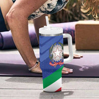 Custom Italy Volleyball Tumbler With Handle 2025 Gli Azzurri