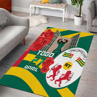 Togo Independence Day Area Rug Happy April 27th Coat Of Arms