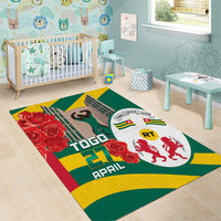 Togo Independence Day Area Rug Happy April 27th Coat Of Arms