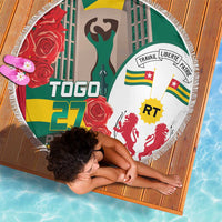 Togo Independence Day Beach Blanket Happy April 27th Coat Of Arms