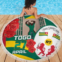 Togo Independence Day Beach Blanket Happy April 27th Coat Of Arms
