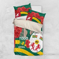 Togo Independence Day Bedding Set Happy April 27th Coat Of Arms