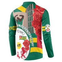 Togo Independence Day Button Sweatshirt Happy April 27th Coat Of Arms