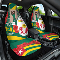 Togo Independence Day Car Seat Cover Happy April 27th Coat Of Arms