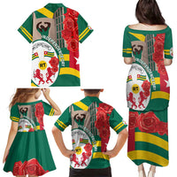 Togo Independence Day Family Matching Puletasi and Hawaiian Shirt Happy April 27th Coat Of Arms