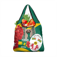Togo Independence Day Grocery Bag Happy April 27th Coat Of Arms