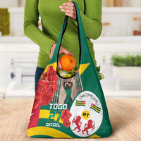 Togo Independence Day Grocery Bag Happy April 27th Coat Of Arms