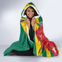 Togo Independence Day Hooded Blanket Happy April 27th Coat Of Arms