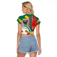 Togo Independence Day Raglan Cropped T Shirt Happy April 27th Coat Of Arms
