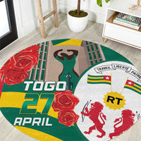 Togo Independence Day Round Carpet Happy April 27th Coat Of Arms