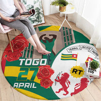 Togo Independence Day Round Carpet Happy April 27th Coat Of Arms