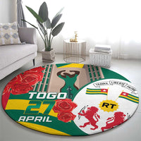 Togo Independence Day Round Carpet Happy April 27th Coat Of Arms