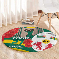 Togo Independence Day Round Carpet Happy April 27th Coat Of Arms
