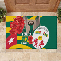 Togo Independence Day Rubber Doormat Happy April 27th Coat Of Arms