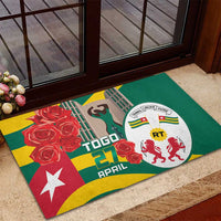 Togo Independence Day Rubber Doormat Happy April 27th Coat Of Arms