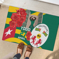 Togo Independence Day Rubber Doormat Happy April 27th Coat Of Arms