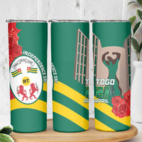 Togo Independence Day Skinny Tumbler Happy April 27th Coat Of Arms
