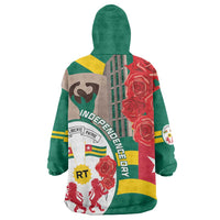 Togo Independence Day Wearable Blanket Hoodie Happy April 27th Coat Of Arms