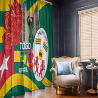 Togo Independence Day Window Curtain Happy April 27th Coat Of Arms
