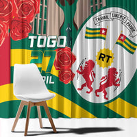 Togo Independence Day Window Curtain Happy April 27th Coat Of Arms
