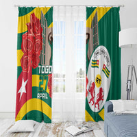 Togo Independence Day Window Curtain Happy April 27th Coat Of Arms
