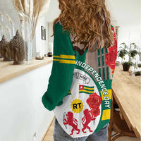 Togo Independence Day Women Casual Shirt Happy April 27th Coat Of Arms