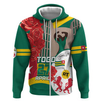 Togo Independence Day Zip Hoodie Happy April 27th Coat Of Arms