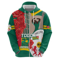 Togo Independence Day Zip Hoodie Happy April 27th Coat Of Arms