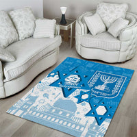 Israel Independence Day Area Rug Yom Ha'atzmaut Star Of David Jewish Pattern