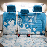 Israel Independence Day Back Car Seat Cover Yom Ha'atzmaut Star Of David Jewish Pattern