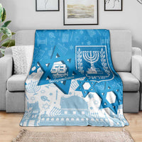 Israel Independence Day Blanket Yom Ha'atzmaut Star Of David Jewish Pattern
