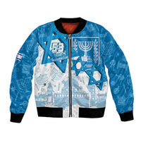Israel Independence Day Bomber Jacket Yom Ha'atzmaut Star Of David Jewish Pattern