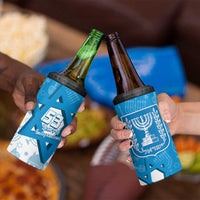 Israel Independence Day 4 in 1 Can Cooler Tumbler Yom Ha'atzmaut Star Of David Jewish Pattern