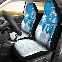 Israel Independence Day Car Seat Cover Yom Ha'atzmaut Star Of David Jewish Pattern